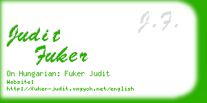 judit fuker business card